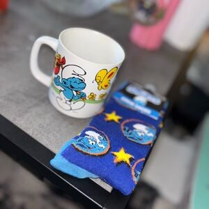 🩵Smurfs Socks and Mug Set- Unisex
